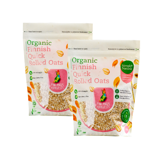 Organic Quick Rolled Oat Finland (VALUE PACK)