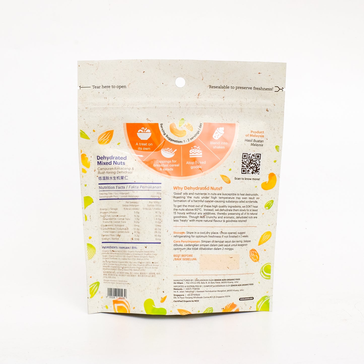 Dehydrated Mixed Nut 220g