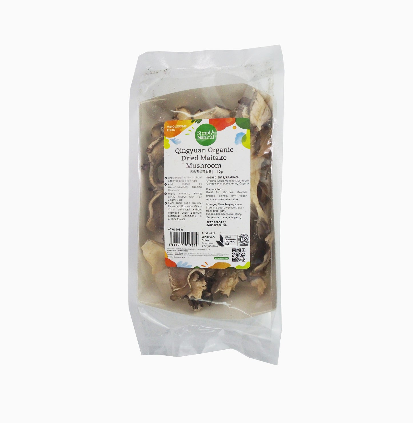 Organic QY Dried Maitake Mushroom 40g