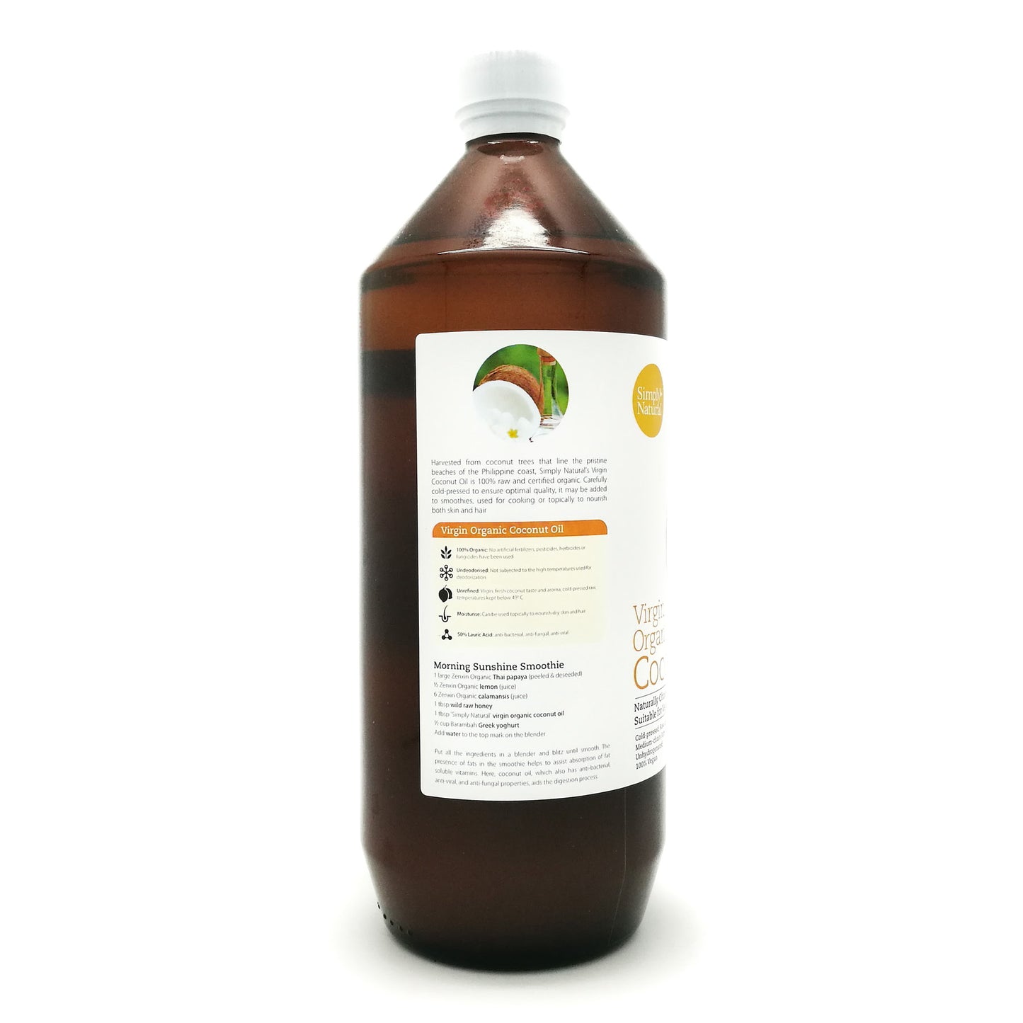 Organic Virgin Coconut Oil 1L