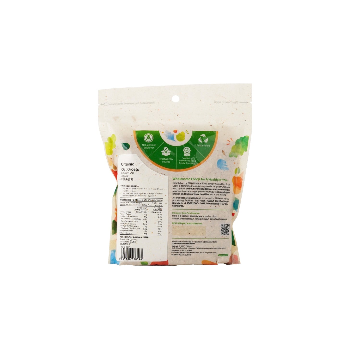 Organic Oat Groats 500g