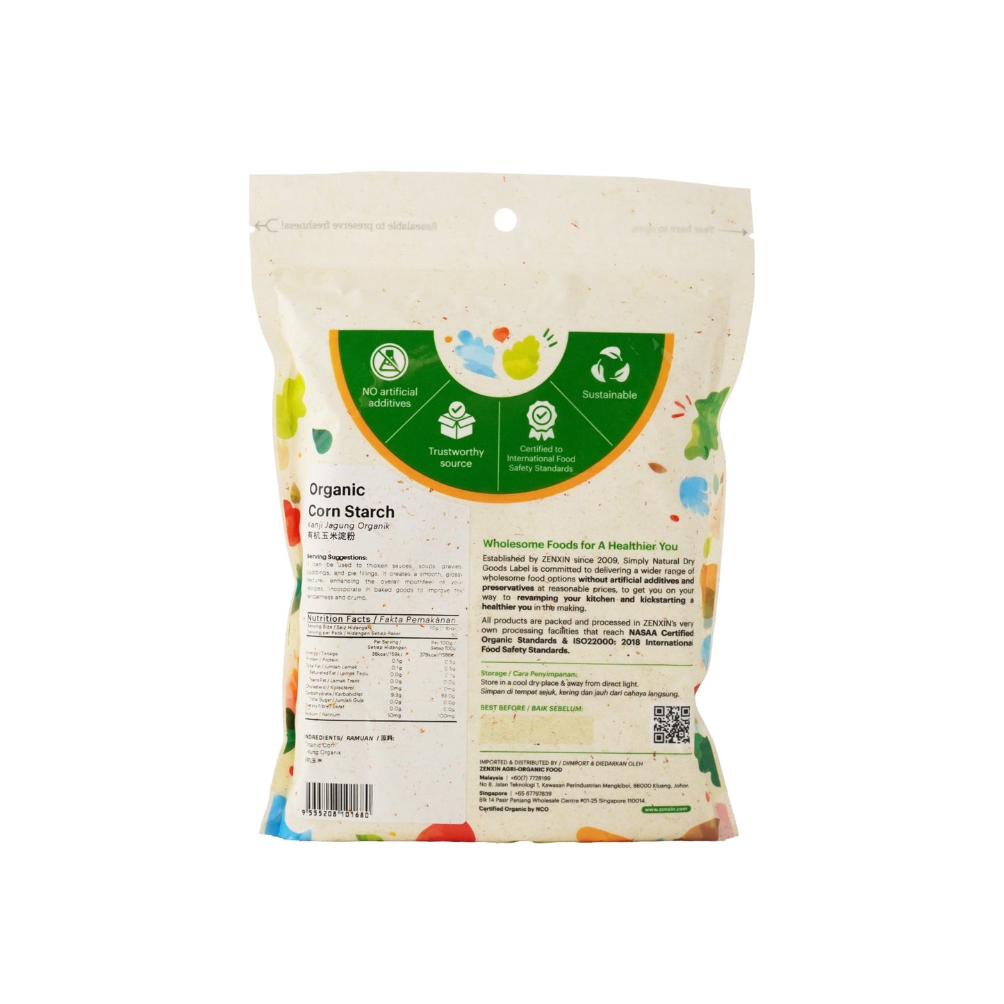Organic Corn Starch 500g