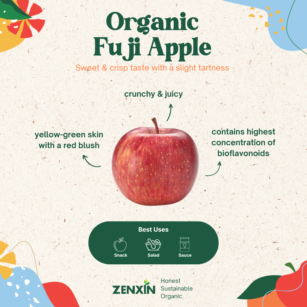 Organic Fuji Apples 4pcs