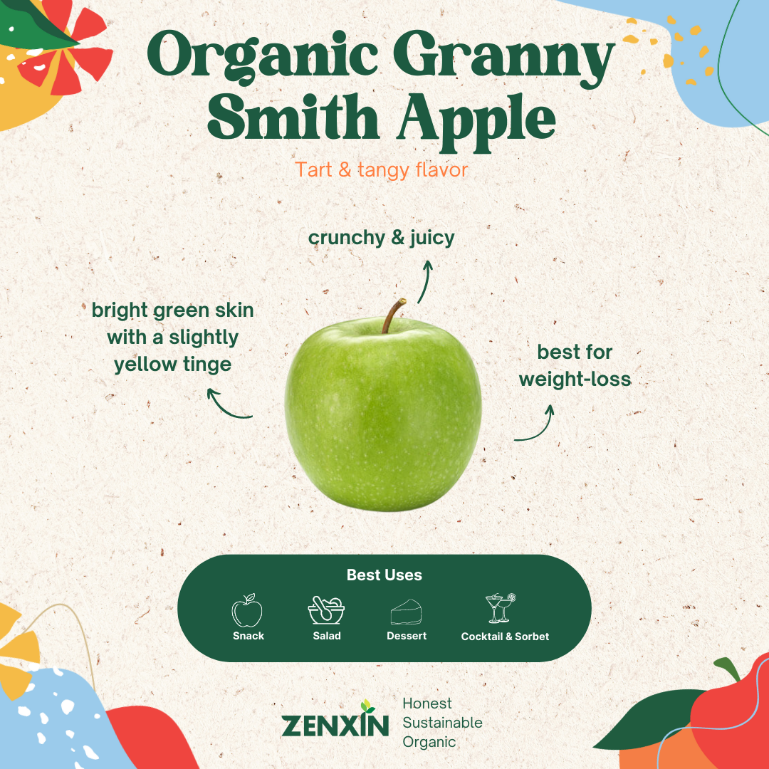 Organic Granny Smith Apples 4pcs