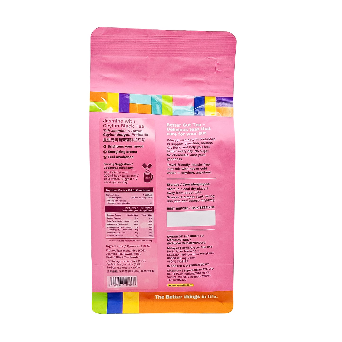 BG Better Gut Tea Jasmine with Ceylon Black 40.8g
