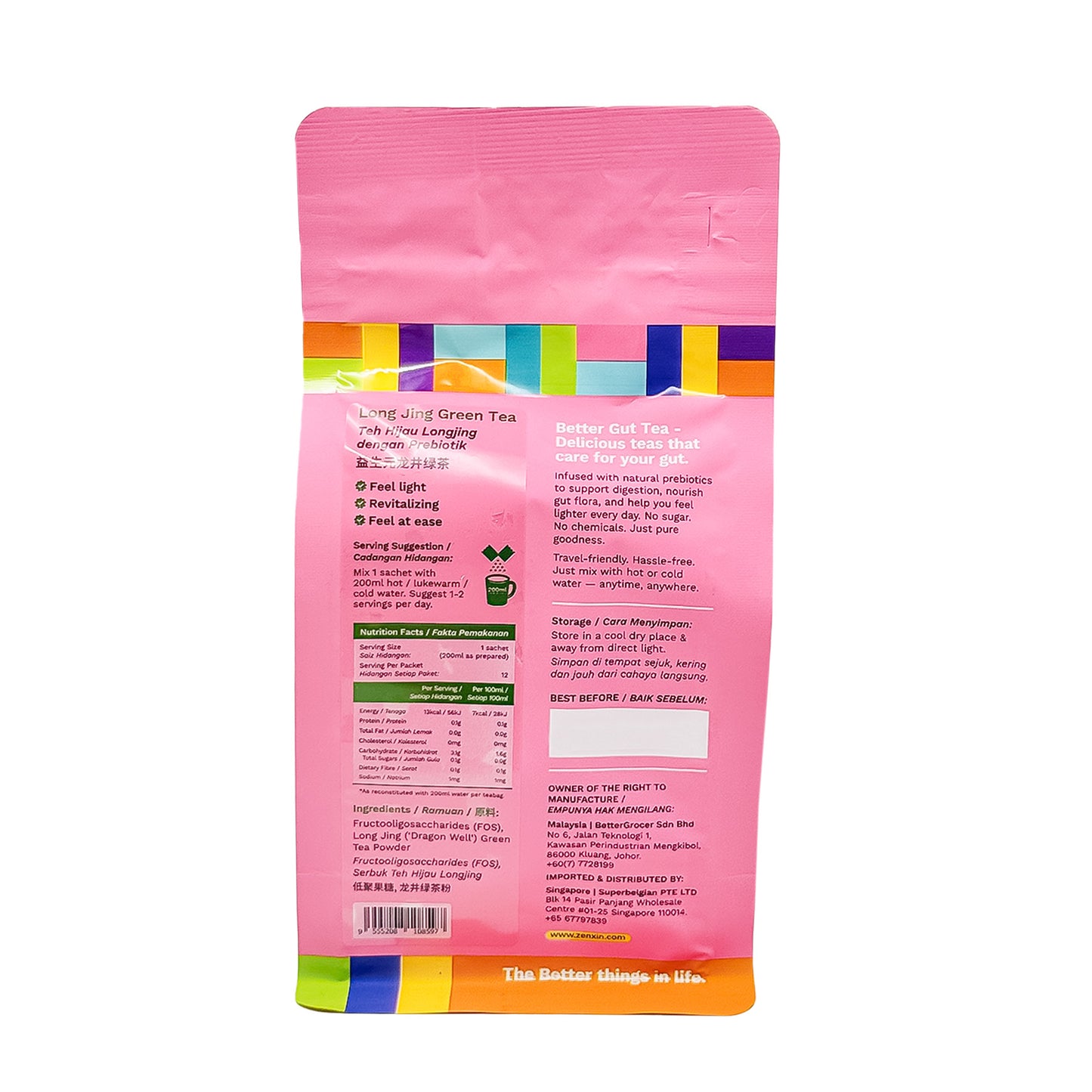 BG Better Gut Tea Longjing Green 40.8g