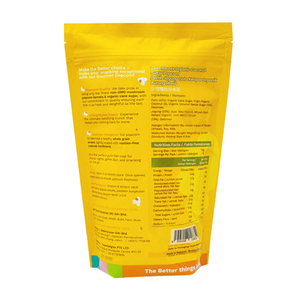 BG Better Less Sweet Coconut Sugar Popcorn 100g