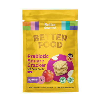 Prebiotics Square Cracker w Apple Powder 30g