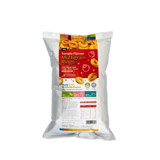 BG Tomato Flavour Multigrain Rings 40g