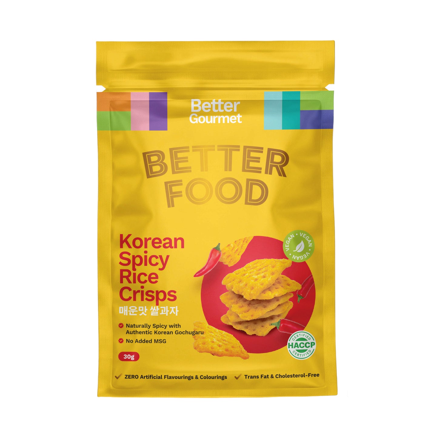 BG Korean Spicy Rice Crisps 30g Small Pack