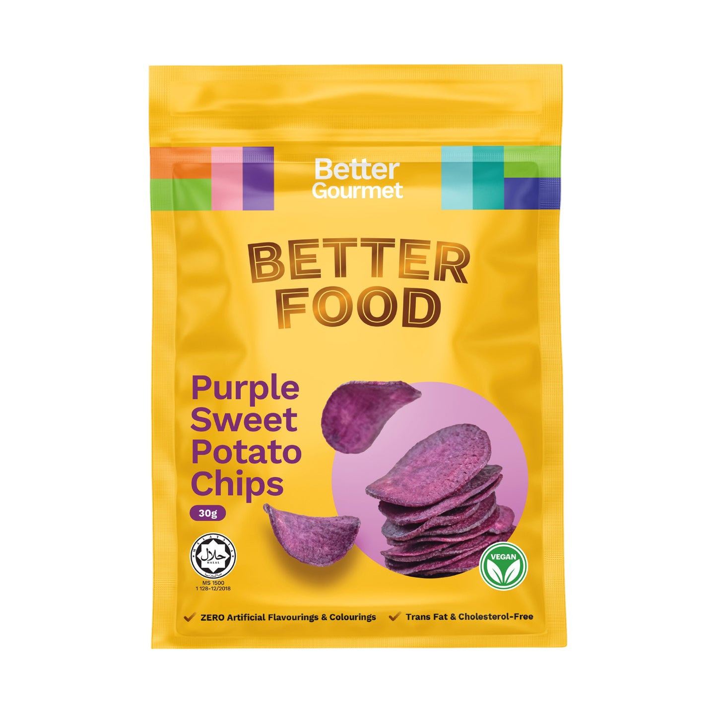 BG Purple Sweet Potato Chips 30g Small Pack
