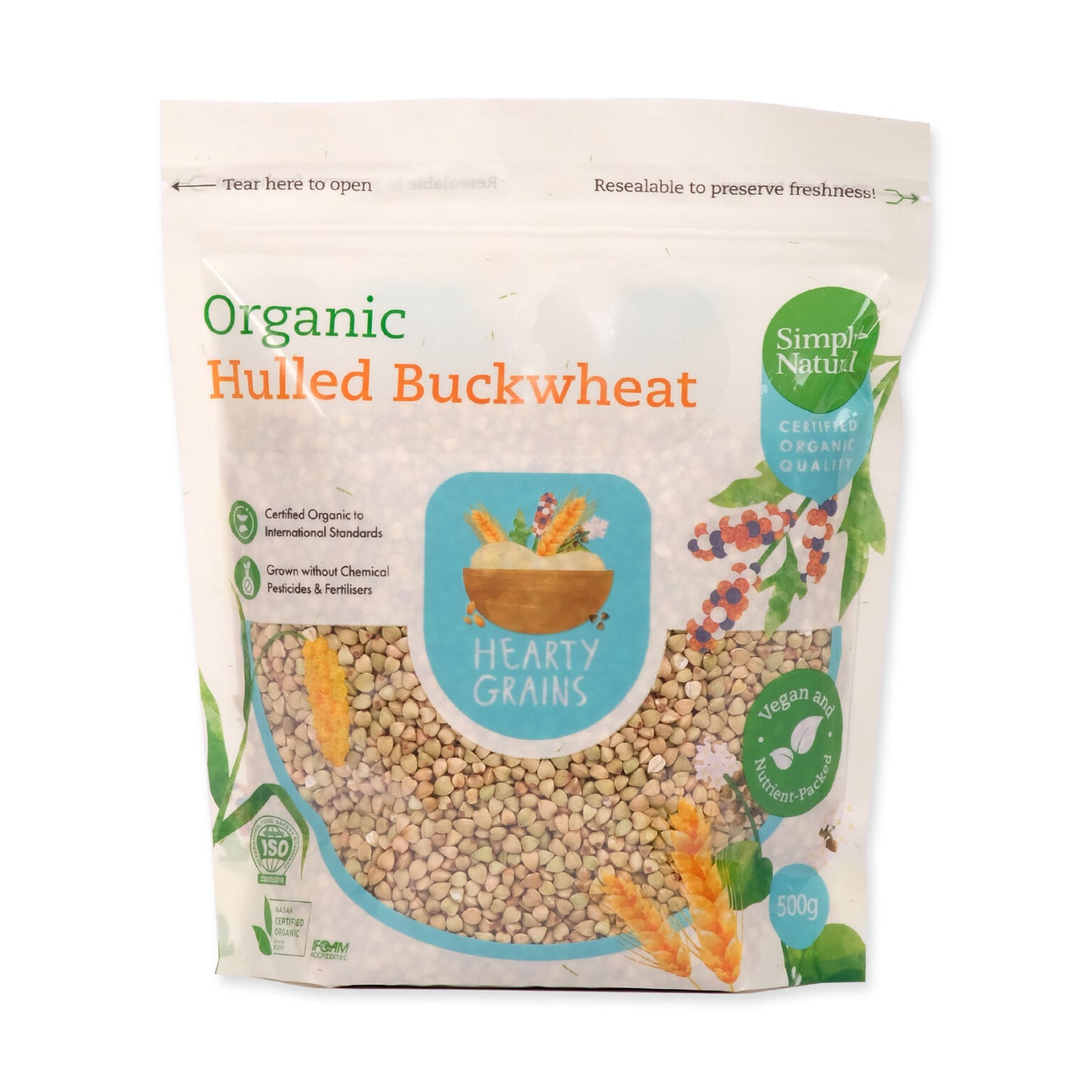 Organic Hulled Buckwheat 500g