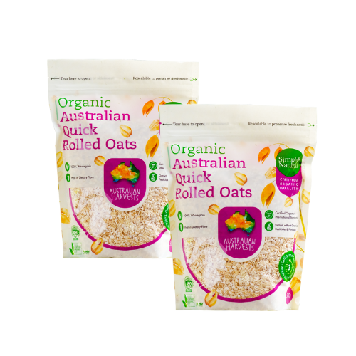 Organic Quick Rolled Oat Australia (VALUE PACK)