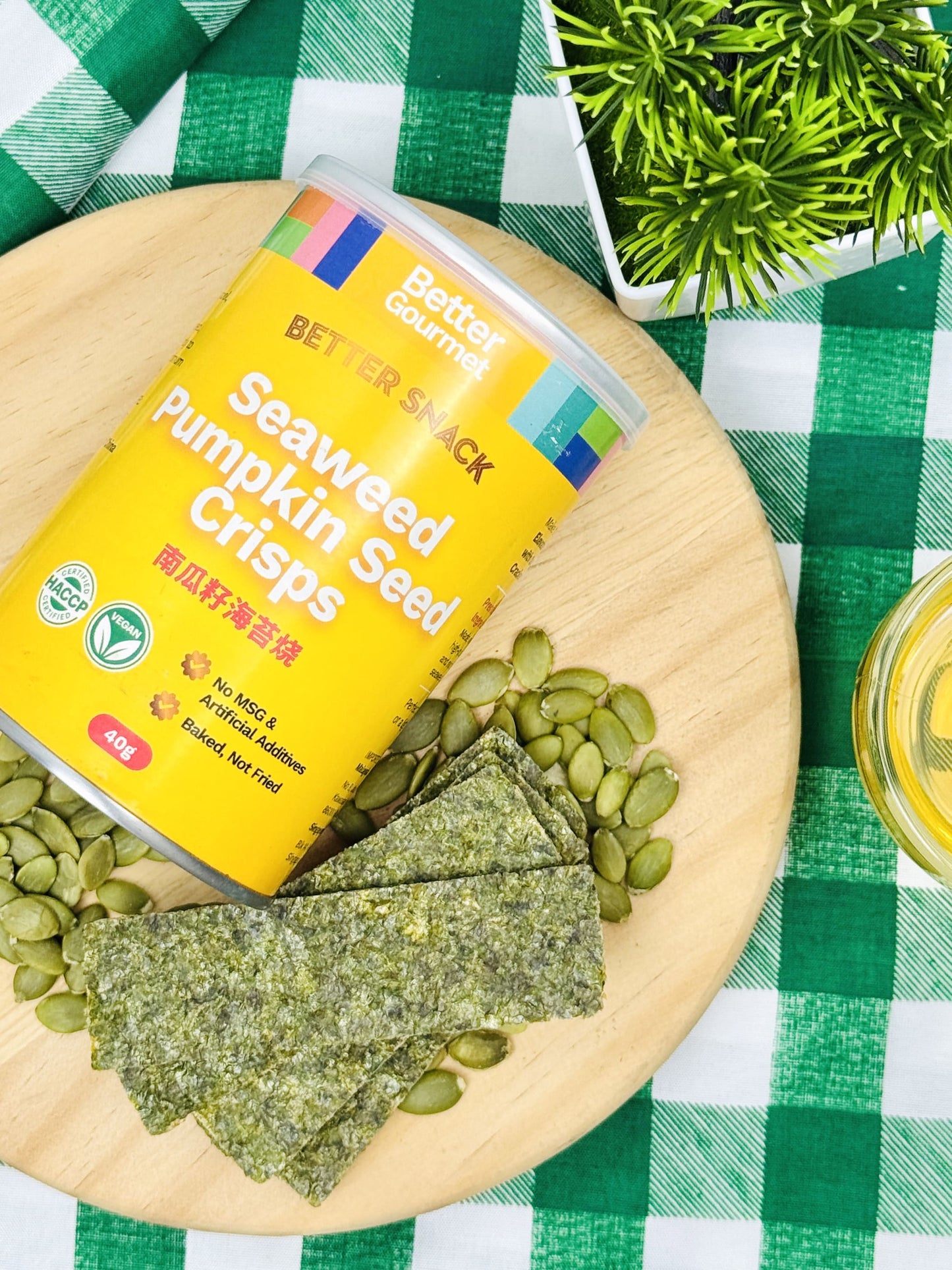 BG Pumpkin Seed Seaweed Crisps 40g