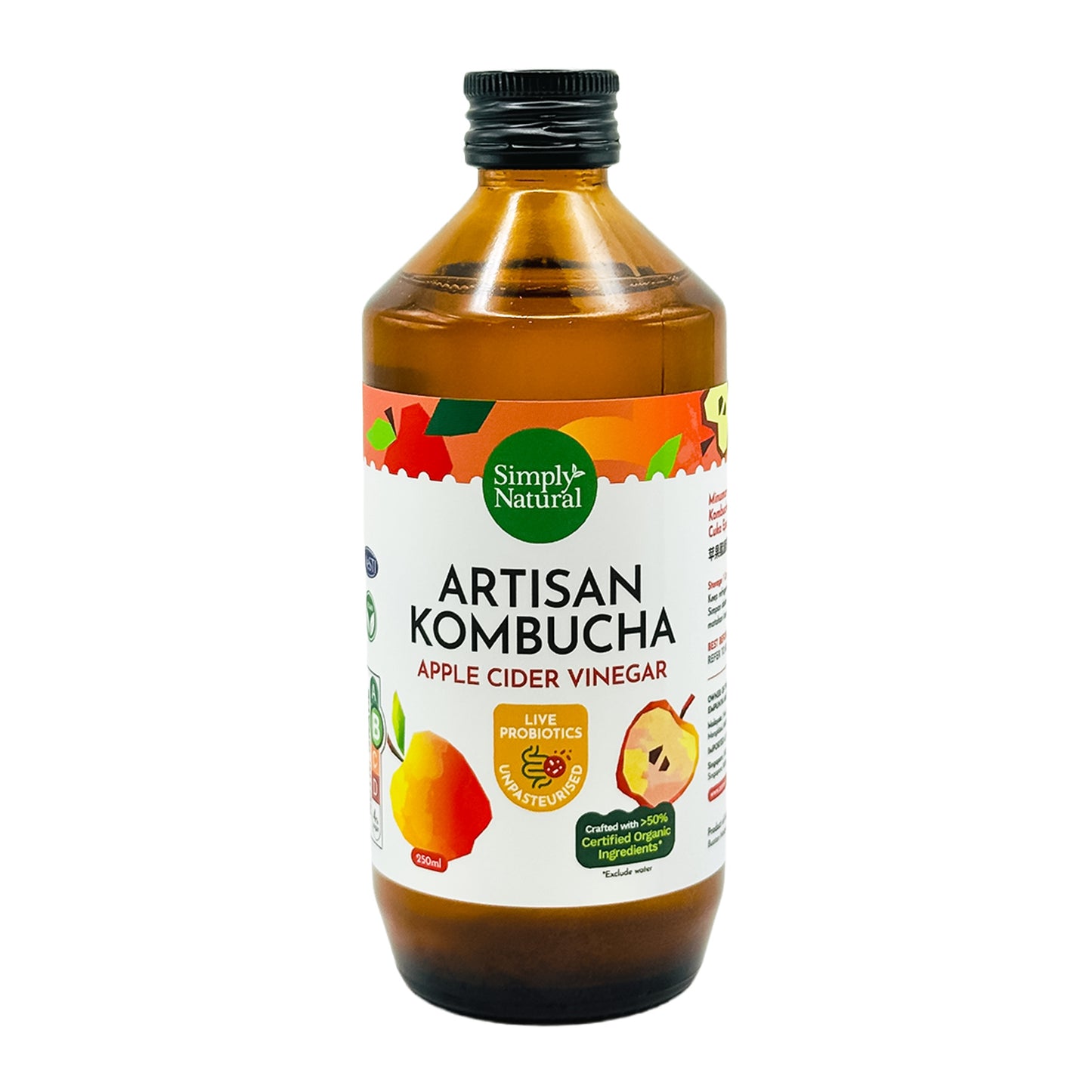 Apple Cider Vinegar Kombucha 250ml
