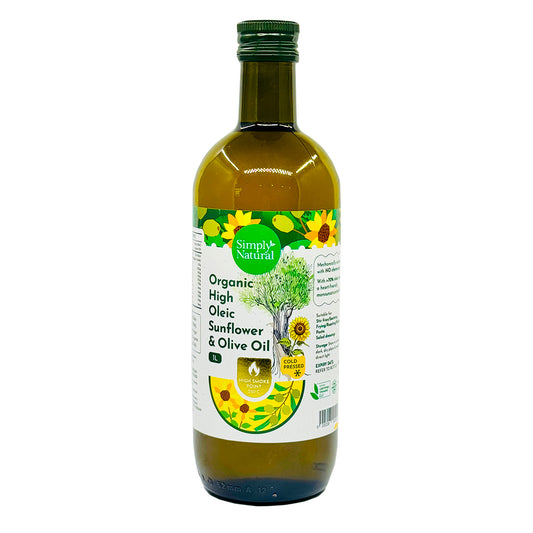 Cold Press Organic High Oleic Sunflower Olive Oil 1L