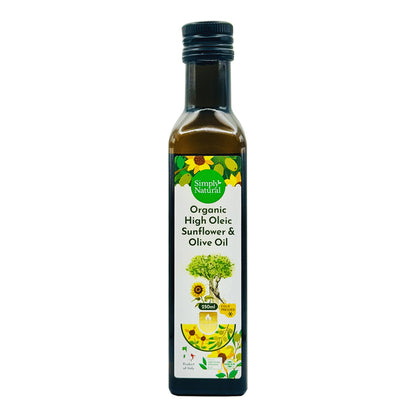 Cold Press Organic High Oleic Sunflower Olive Oil 250ml