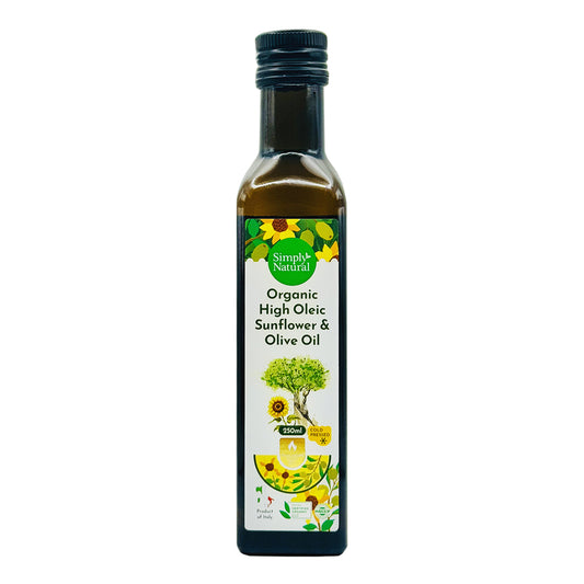 Cold Press Organic High Oleic Sunflower Olive Oil 250ml
