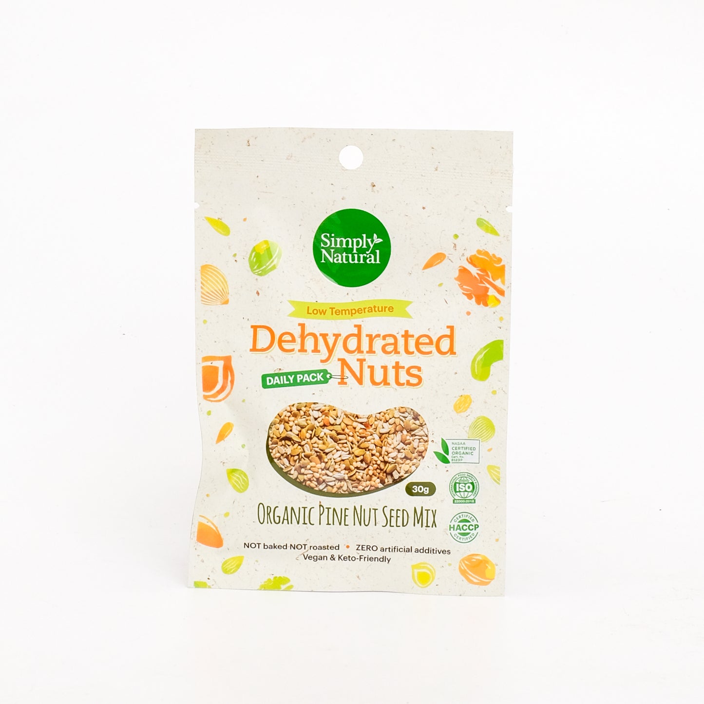 Dehydrated Organic Pine Nut Seed Mix 30g Daily Pack