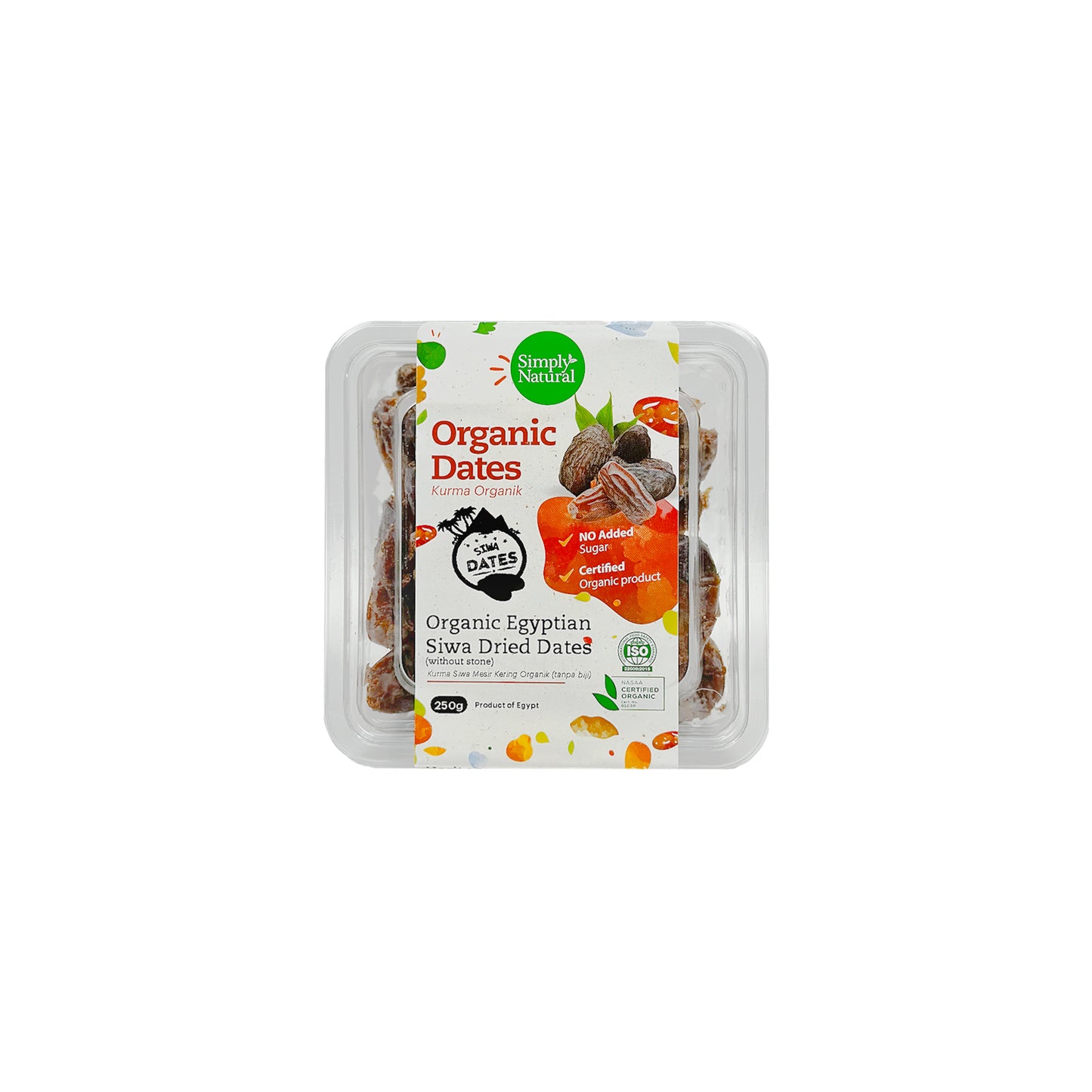 Organic Egypt Siwa Dates Wo Stone 250g