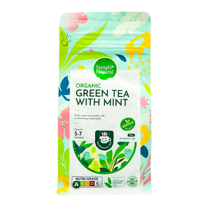 Organic Green Tea With Mint 2gx16s