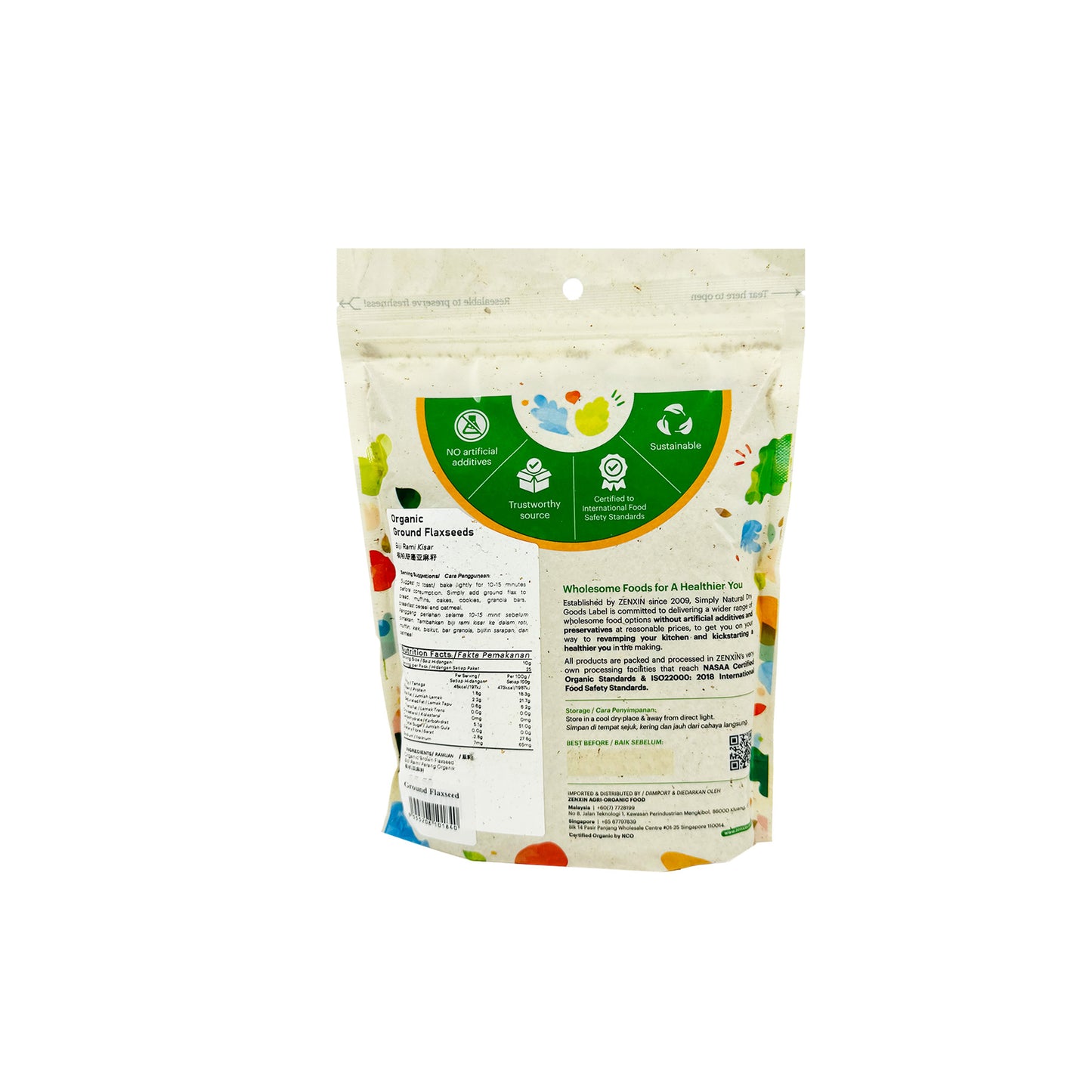 Organic Ground Flaxseed 500g