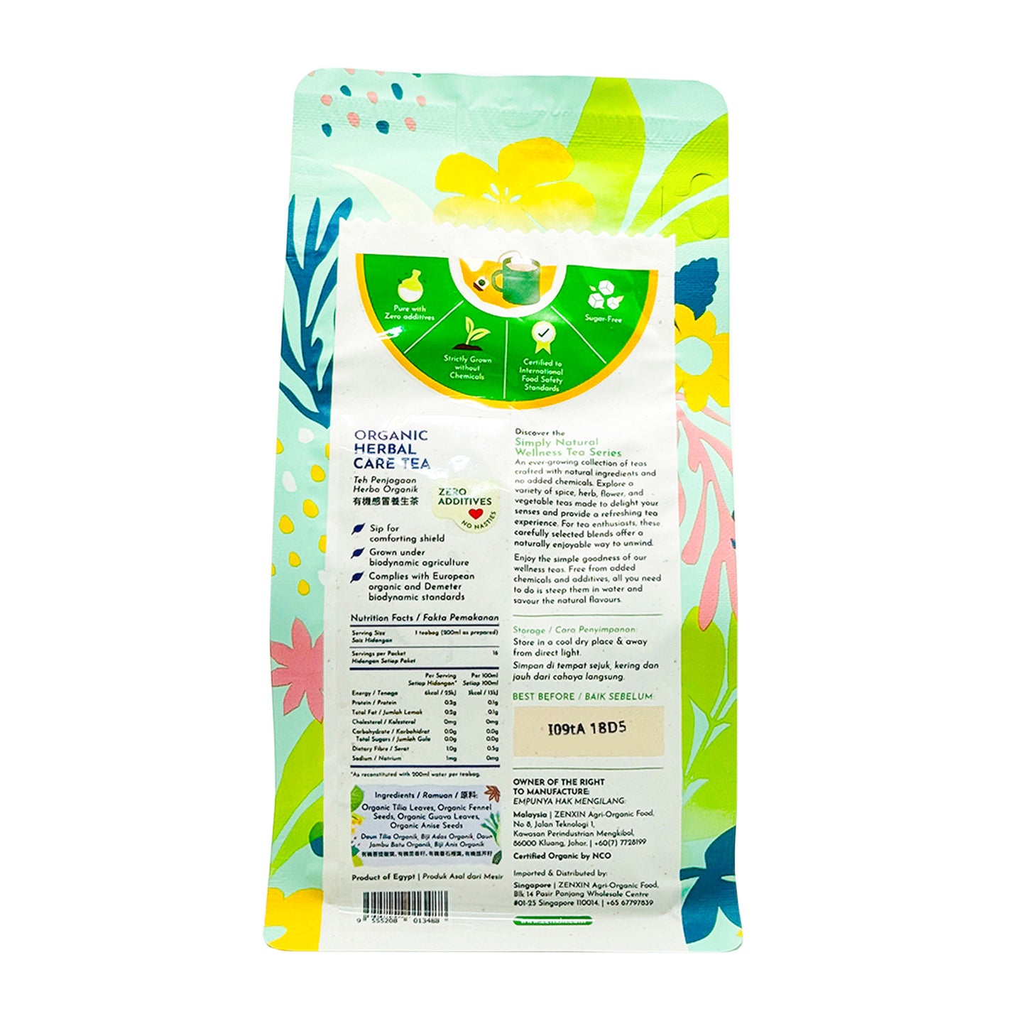 Organic Herbal Care Tea 1.5gx 16s