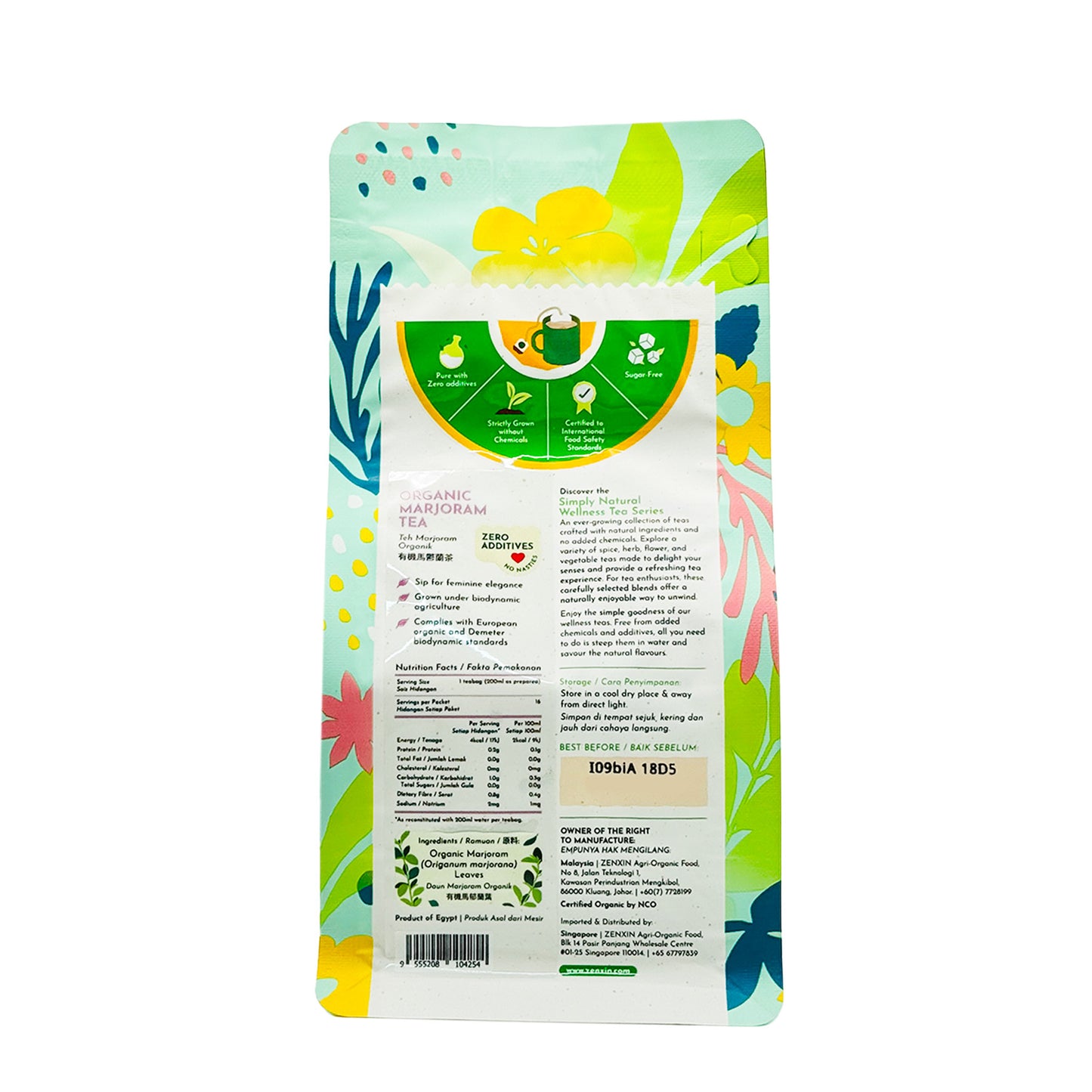 Organic Marjoram Tea 2gx16s