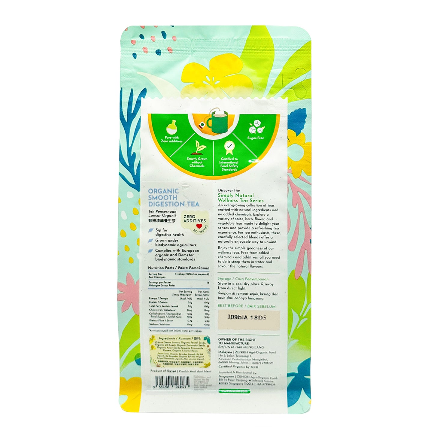 Organic Smooth Digestion Tea 2gx16s