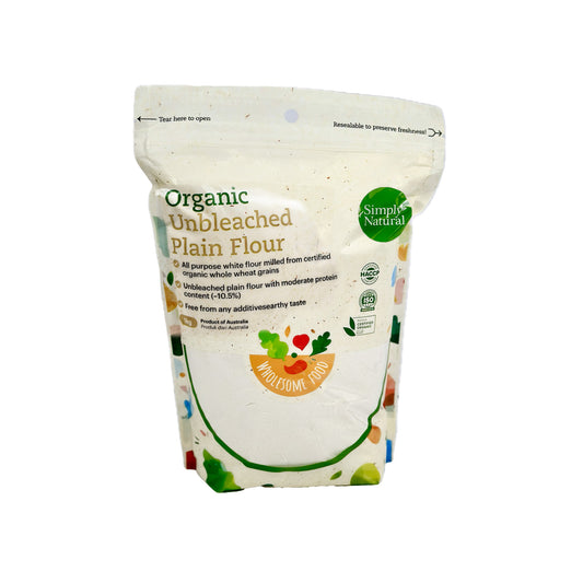 Organic Unbleached Plain Flour 1kg