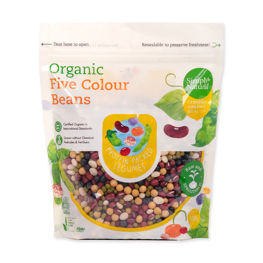 Organic Five Colour Bean 500g