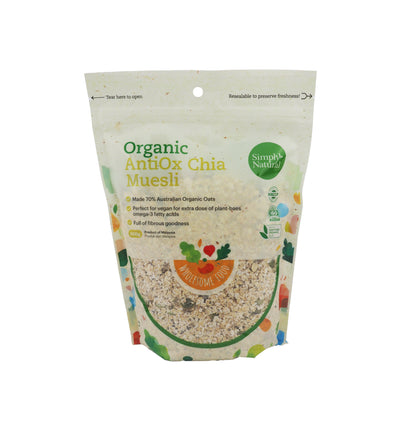 Organic Antiox Chia Muesli Oats 500g