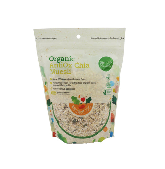 Organic Antiox Chia Muesli Oats 500g