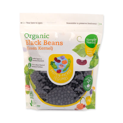 Organic Black Bean Green Kernel 500g