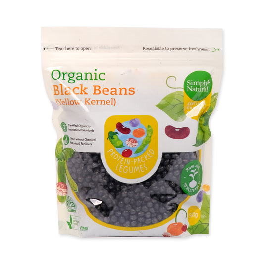 Organic Black Bean Yellow Kernel 500g