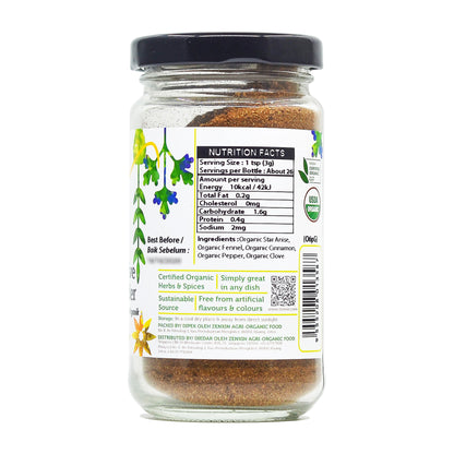 Organic Chinese Five Spice Powder 70g