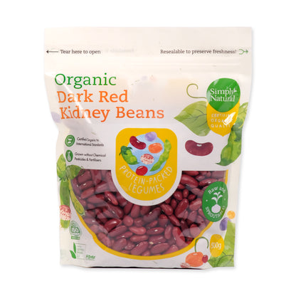 Organic Dark Red Kidney Bean 500g