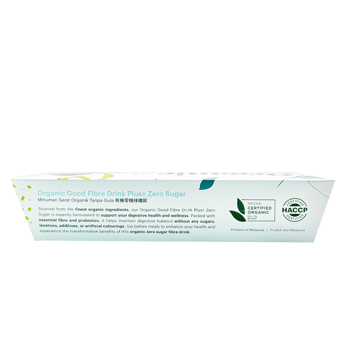 Organic Good Fibre Drink Plus+ Zero Sugar 210g