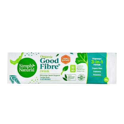 Organic Good Fibre Drink Plus+ Zero Sugar (Trial 1xSachet) 14g