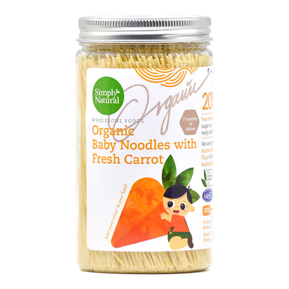 Organic Handmade Carrot Baby Thin Noodle BTL 200g