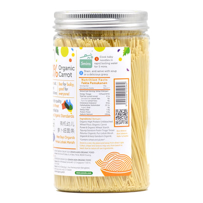 Organic Handmade Carrot Baby Thin Noodle BTL 200g