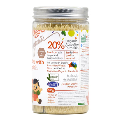 Organic Handmade Pumpkin Baby Thin Noodle BTL 200g