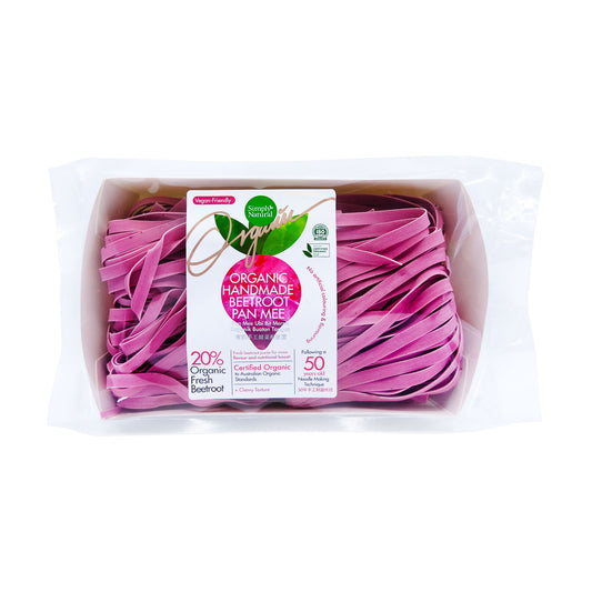 Organic Handmade Beetroot Pan Mee 200g
