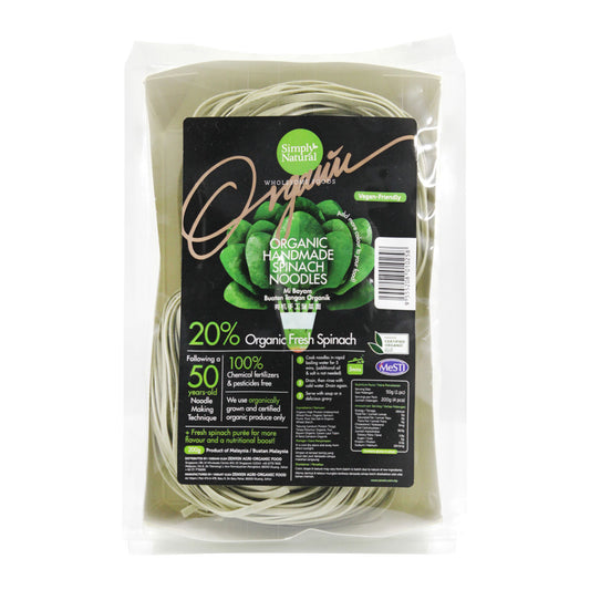 Organic Handmade Spinach Noodle 200g