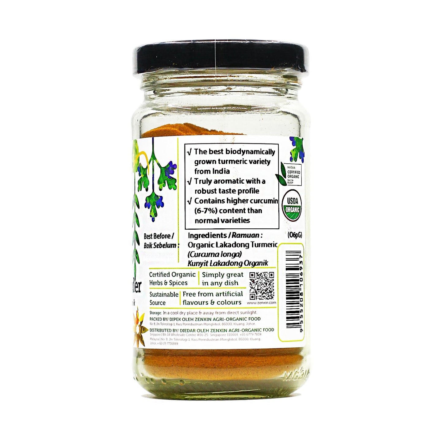 Organic Lakadong Turmeric Powder 80g