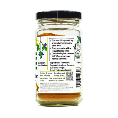 Organic Lakadong Turmeric Powder 80g