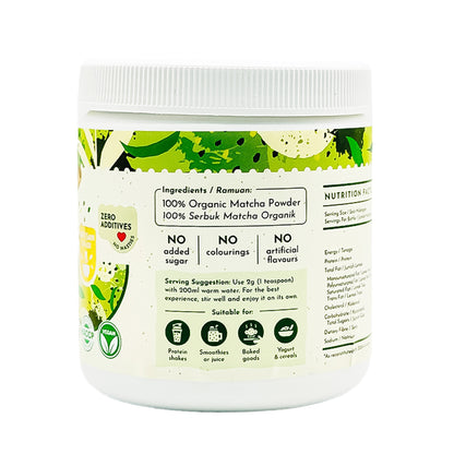 Pure Organic Matcha Powder 75g