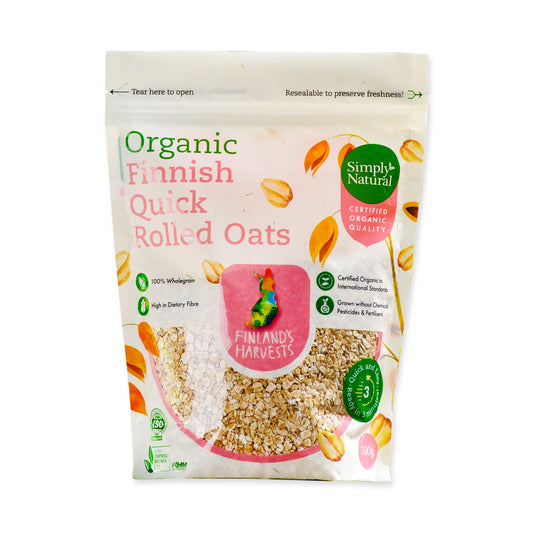 Organic Quick Rolled Oats Finland 500g
