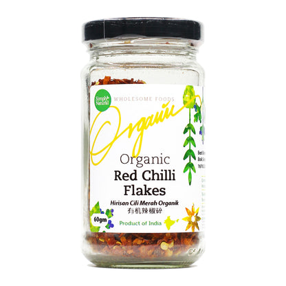 Organic Red Chilli Flakes 60g