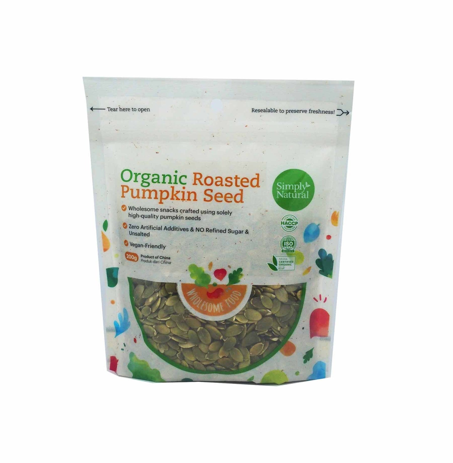 Organic Roasted Pumpkin Seed 200g